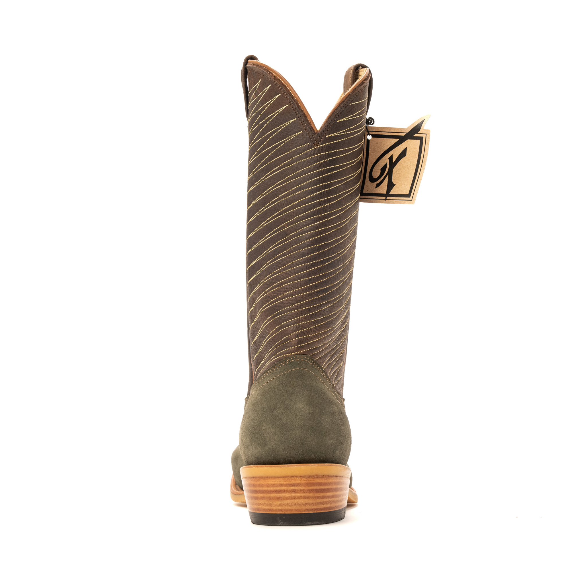 Men's Fenoglio Olive Roughout with 13" Whiskey Byron Crunch FB29611344 - Crazy House Western Wear