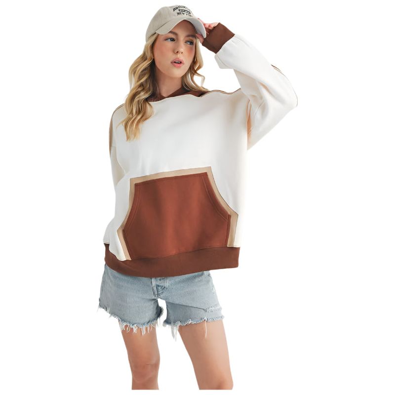 Women's Kate Color block Hoodie 993EK