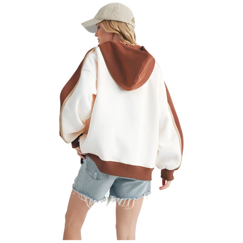 Women's Kate Color block Hoodie 993EK - Crazy House Western Wear