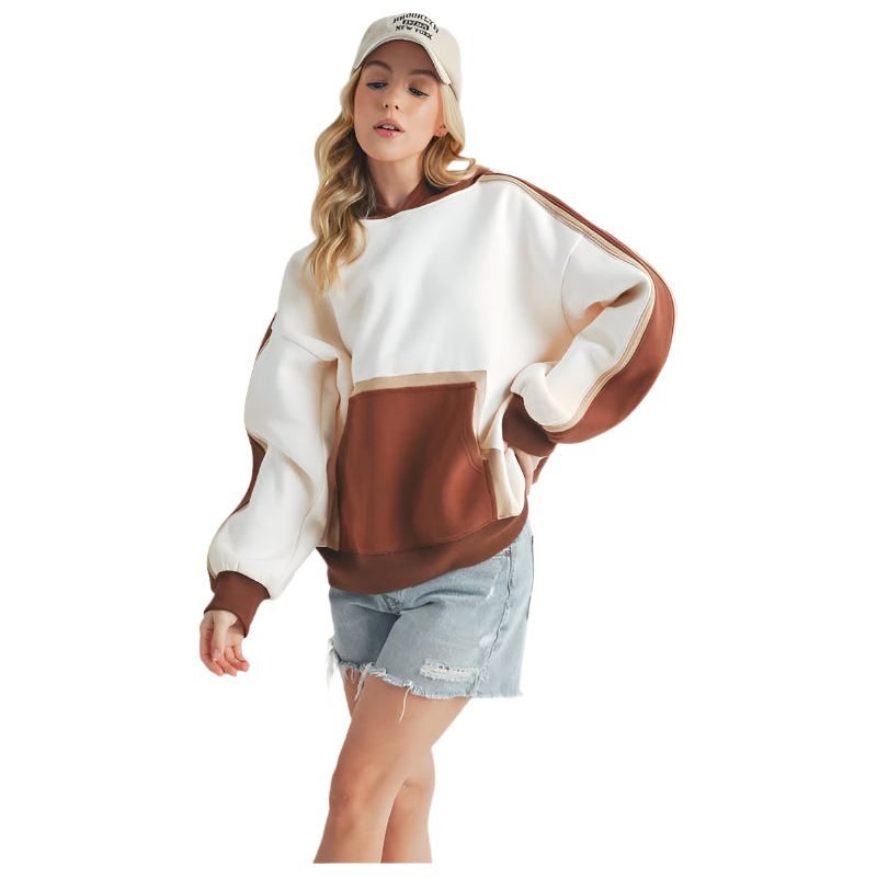 Women's Kate Color block Hoodie 993EK - Crazy House Western Wear