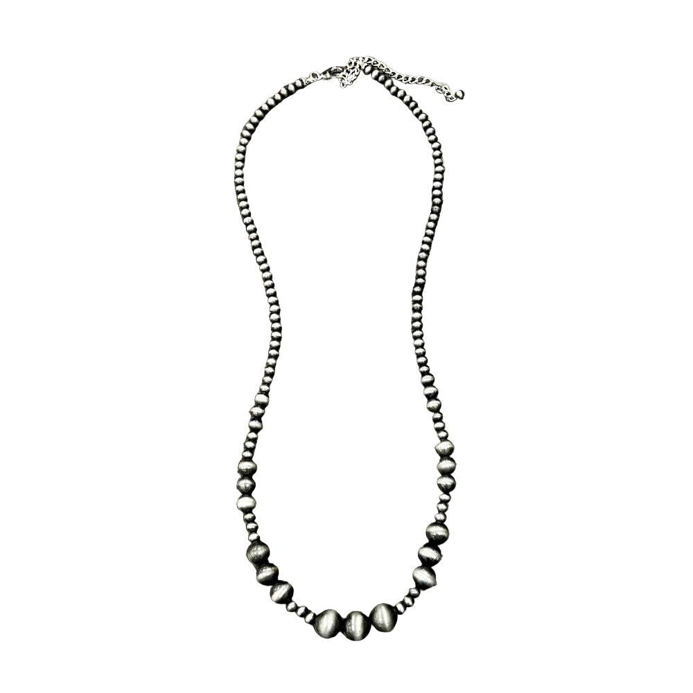 Women's Isac Handmade 30-inch Navajo Bead Necklace