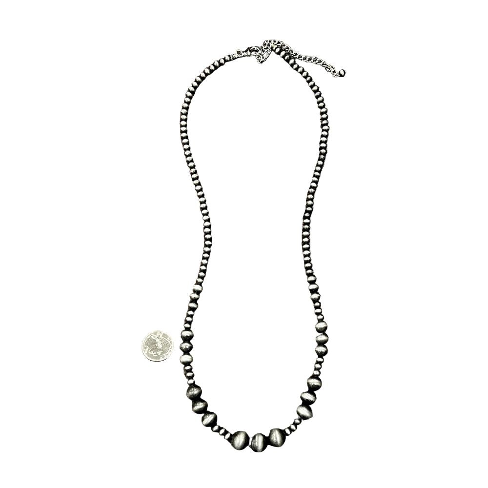 Women's Isac Handmade 30-inch Navajo Bead Necklace