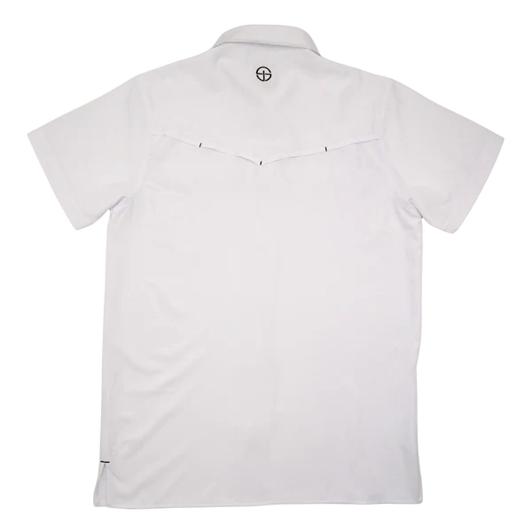 Men's SanJac White Short Sleeve Snap Up Shirt COAHUILA-S/S-WHT - Crazy House Western Wear