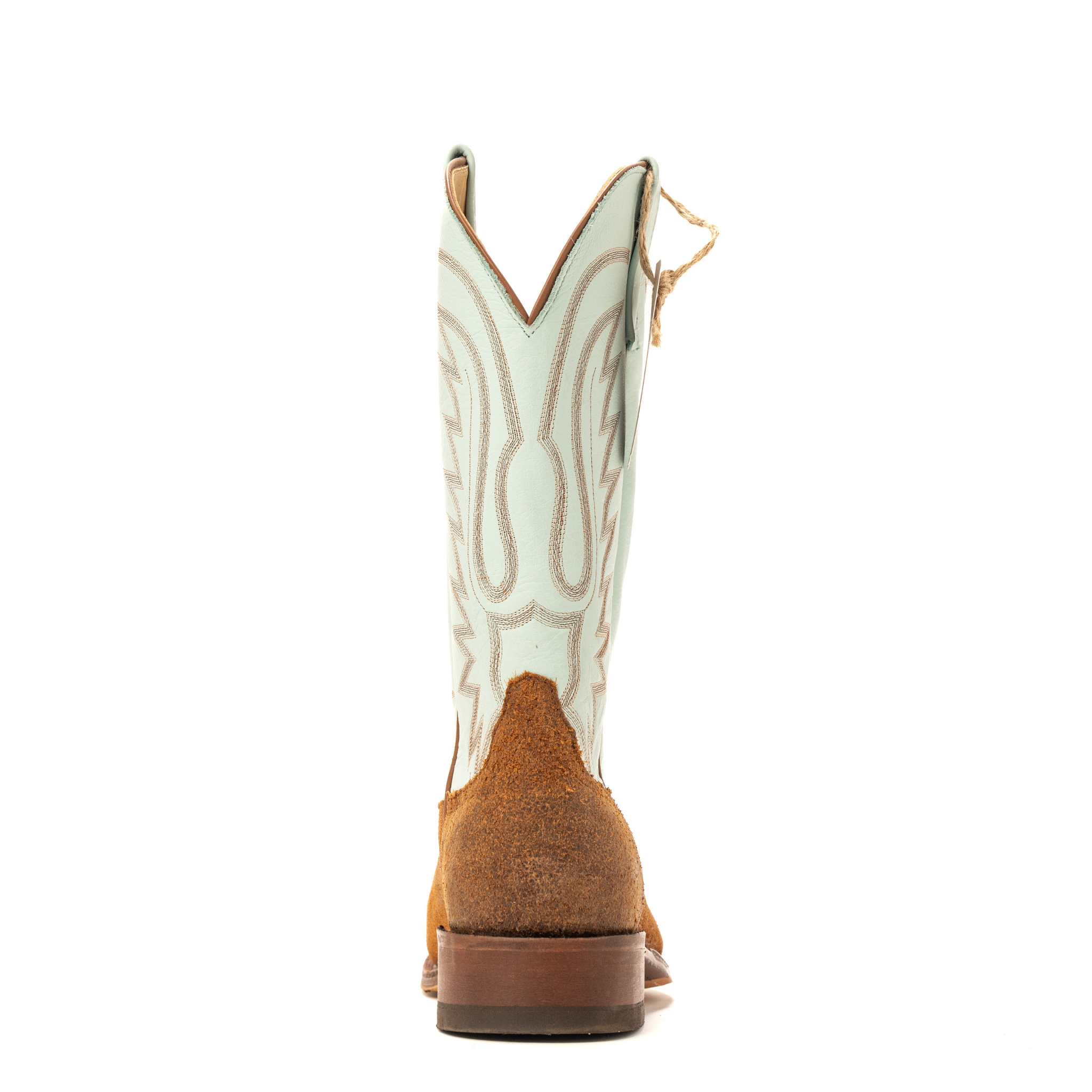 Anderson Bean Brackish Waxout Yak with 13" Aqua Gelato Top - Crazy House Western Wear