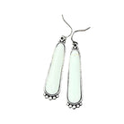 Women's Isac 2" Long White Turquoise Earrings