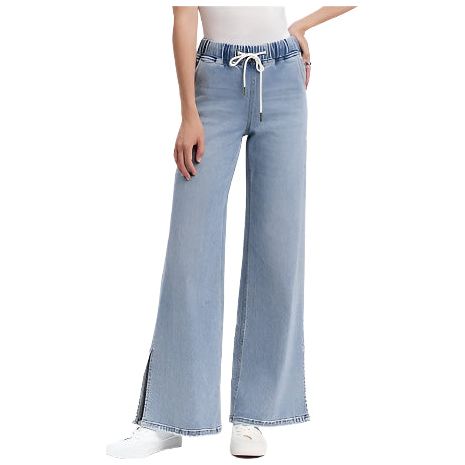 Women's Lovervet High Rise Slit Wide Leg Jeans LV1711 - Crazy House Western Wear
