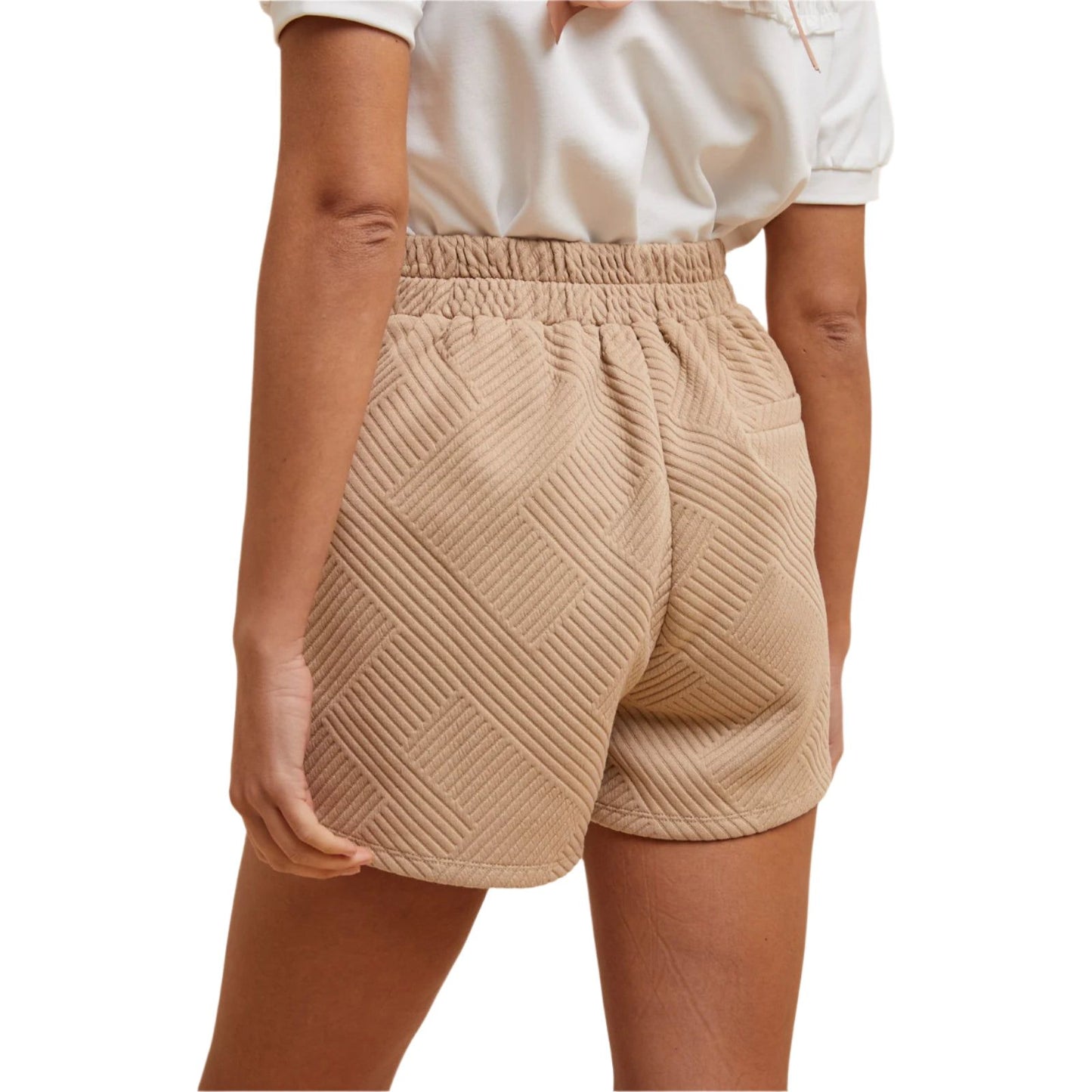 Women's Textured Quilted Knit Skort AP6232A