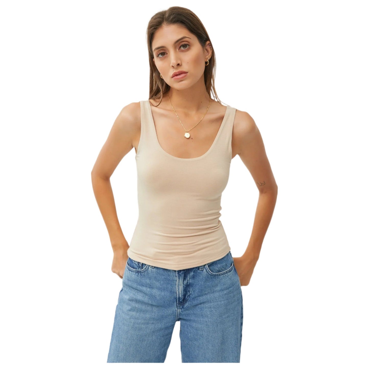 Women's Soft Core Basic Scoop Neck Tank 17818-TANK - Crazy House Western Wear