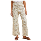 Women's Ditsy Printed Front Pocket Stretch Wide Leg Jeans AP6329 - Crazy House Western Wear