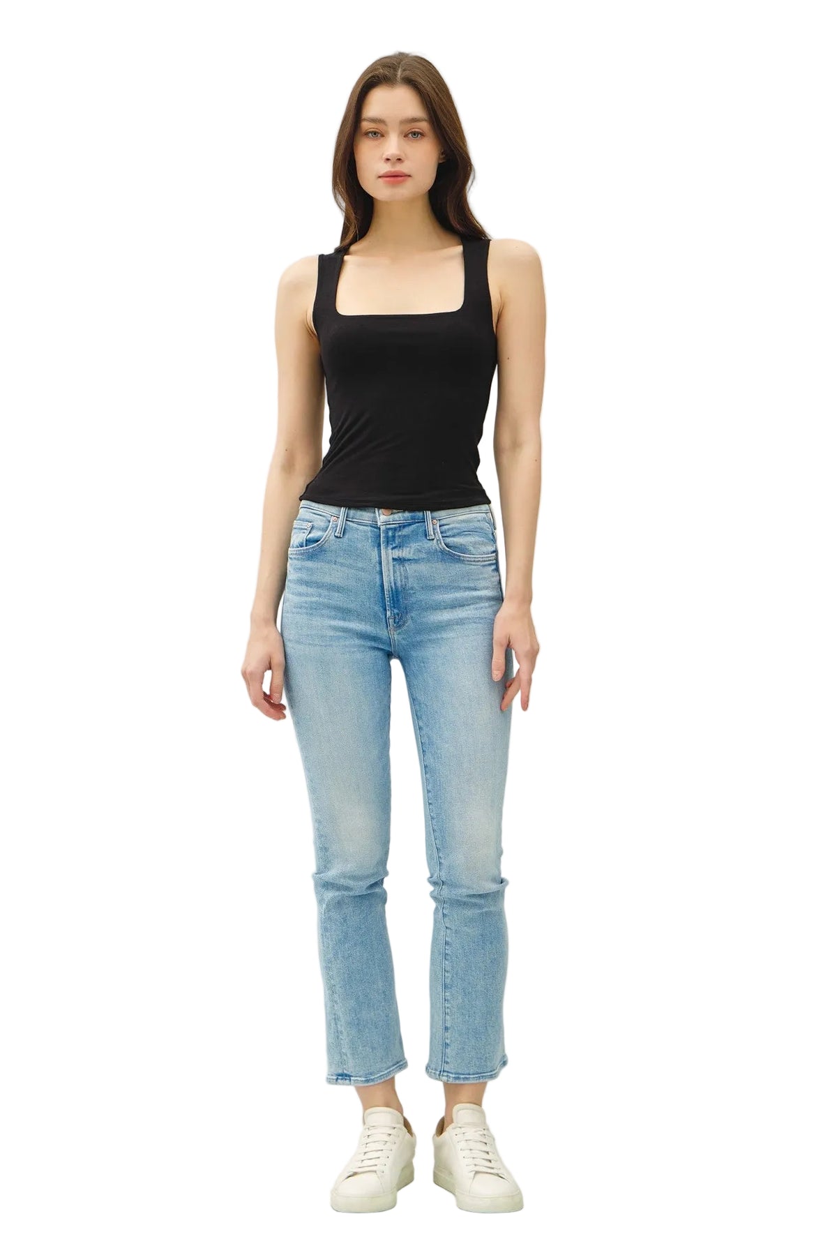 Be Cool Women's Double Lined Square Neck Tank Top