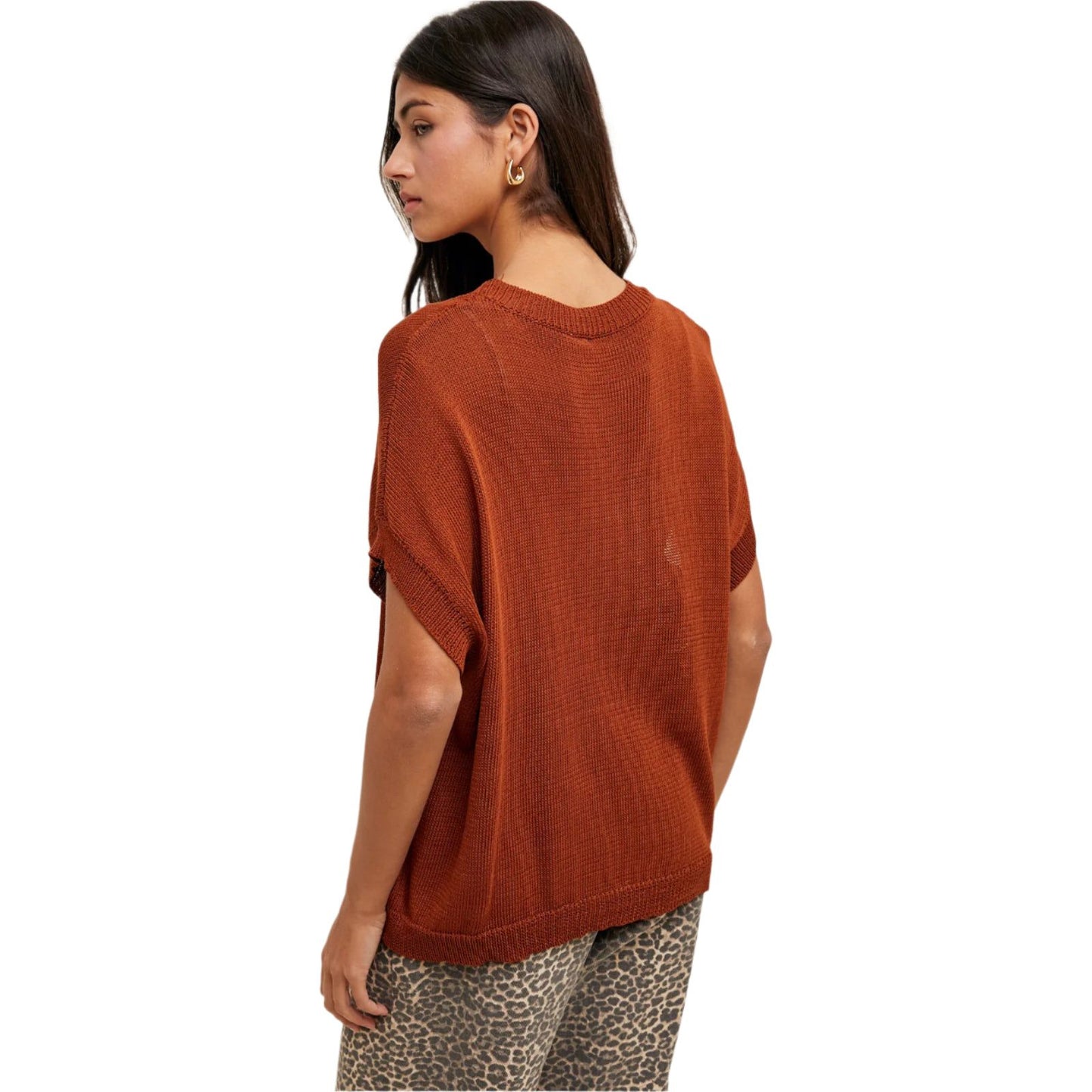 Women's Double Horseshoe Sweater Vest WL25-10916 - Crazy House Western Wear
