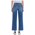 Women's High Rise Crop Utility Pocket Straight Jeans LV1355 - Crazy House Western Wear