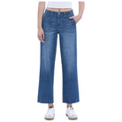 Women's High Rise Crop Utility Pocket Straight Jeans LV1355 - Crazy House Western Wear