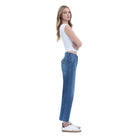 Women's High Rise Crop Utility Pocket Straight Jeans LV1355 - Crazy House Western Wear