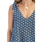 Women's Floral Embroidered Denim Set Illusion Jumpsuit TG1640 - Crazy House Western Wear