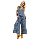 Women's Floral Embroidered Denim Set Illusion Jumpsuit TG1640 - Crazy House Western Wear