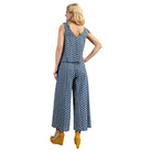 Women's Floral Embroidered Denim Set Illusion Jumpsuit TG1640 - Crazy House Western Wear