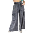 Women's Mineral Washed Terry Knit Pants EB90054 - Crazy House Western Wear
