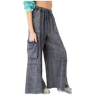 Women's Mineral Washed Terry Knit Pants EB90054 - Crazy House Western Wear