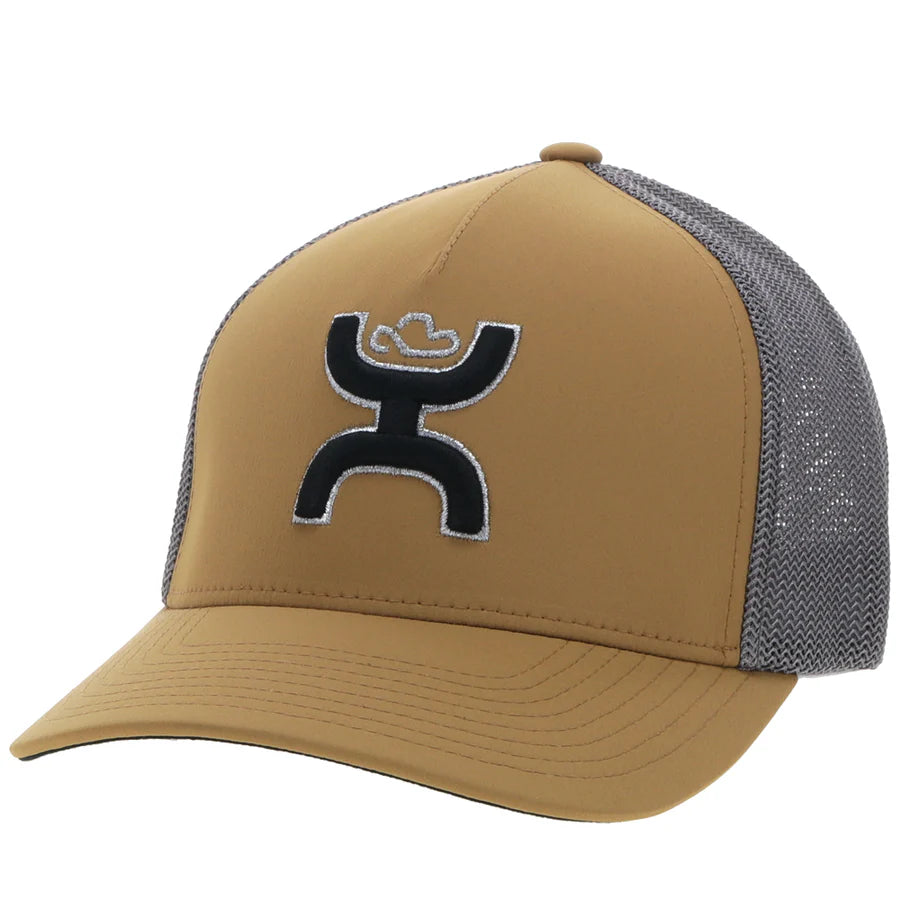 Men's Hooey "Coach" Tan and Grey Cap With Patch 2312TNGY - Crazy House Western Wear