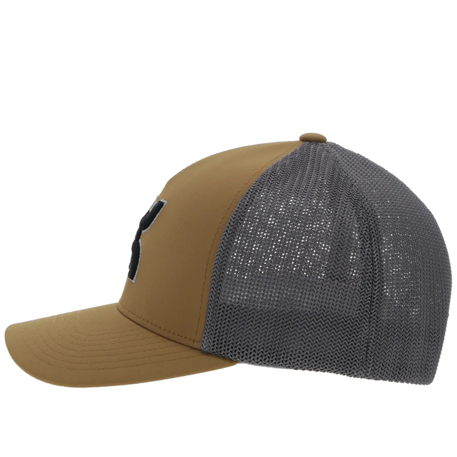 Men's Hooey "Coach" Tan and Grey Cap With Patch 2312TNGY - Crazy House Western Wear