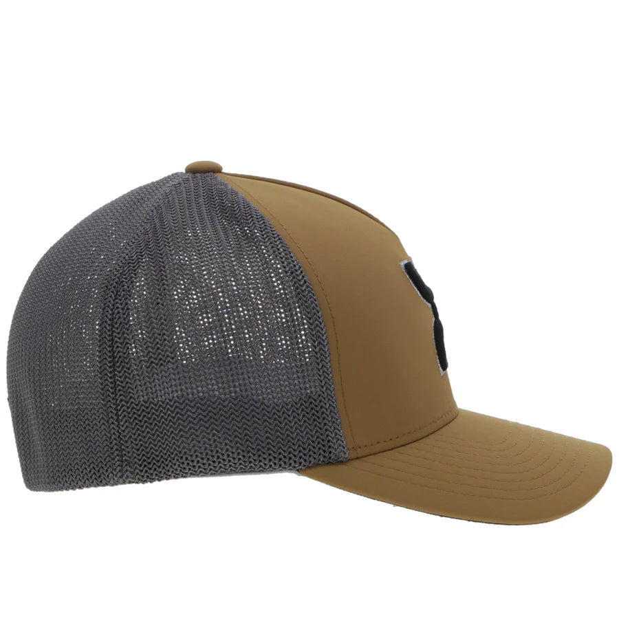 Men's Hooey "Coach" Tan and Grey Cap With Patch 2312TNGY - Crazy House Western Wear