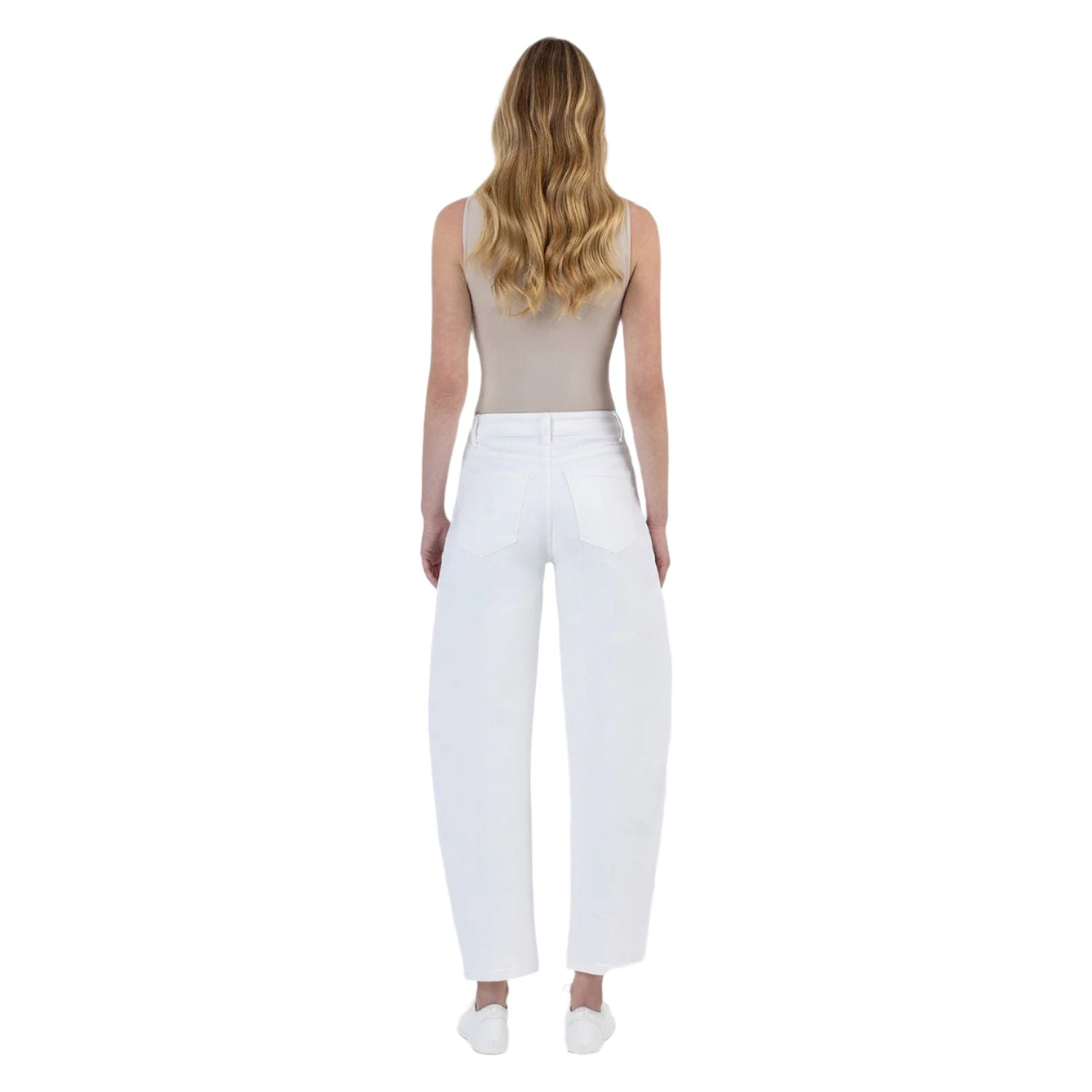 Women's Flying Monkey Super High Rise Panel Barrel Jeans F5880WH - Crazy House Western Wear