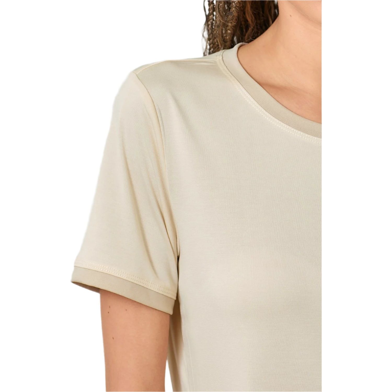 Women's Cupro Modal Essential Tee 61056-TOP - Crazy House Western Wear