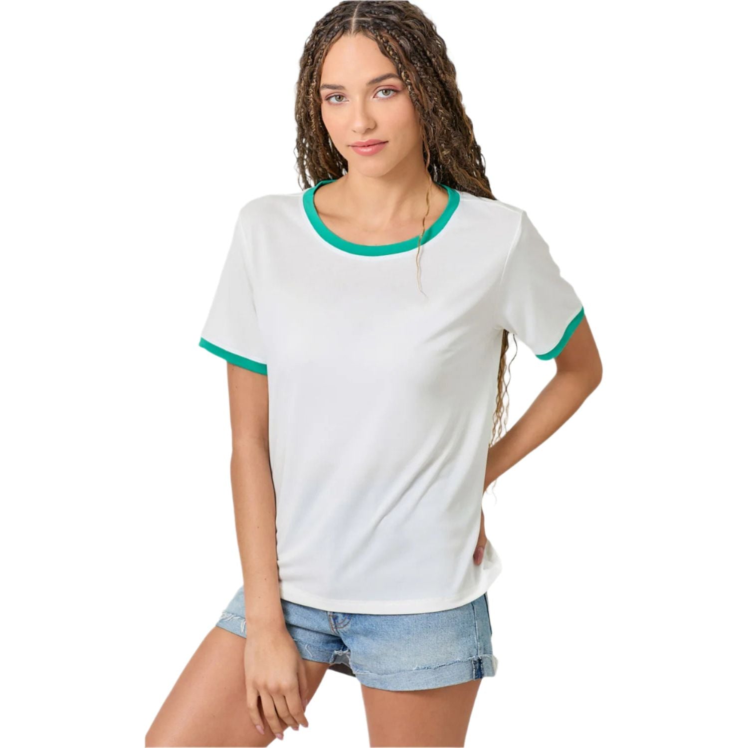 Women's Cupro Modal Essential Tee 61056-TOP - Crazy House Western Wear