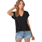 Women's Surplice Neck Top 60952 - Crazy House Western Wear