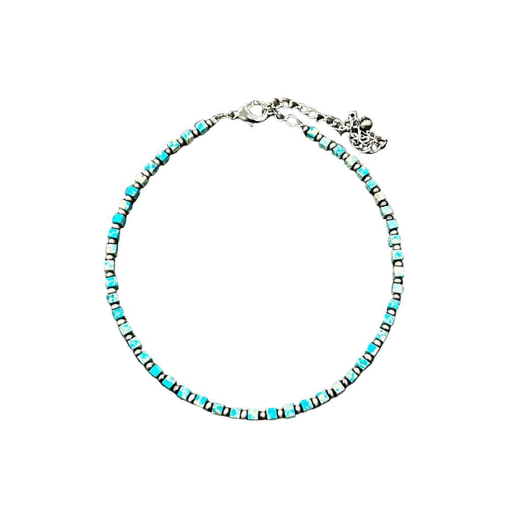 Women's Isac Handmade Square Gemstone Necklace