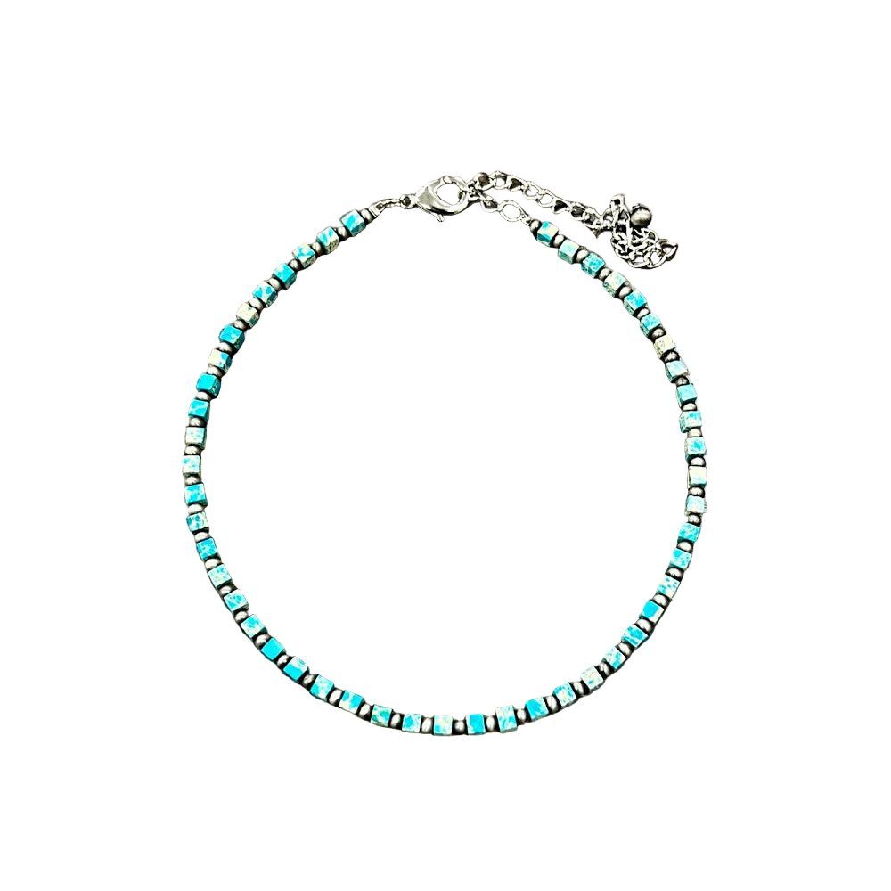 Women's Isac Handmade Square Gemstone Necklace