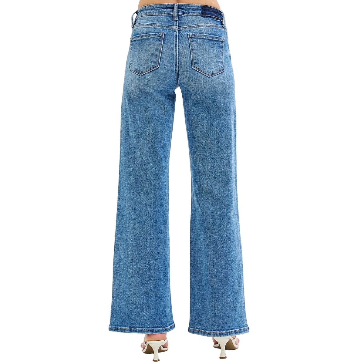 Women's Low Rise Wide Leg Jeans PW21186