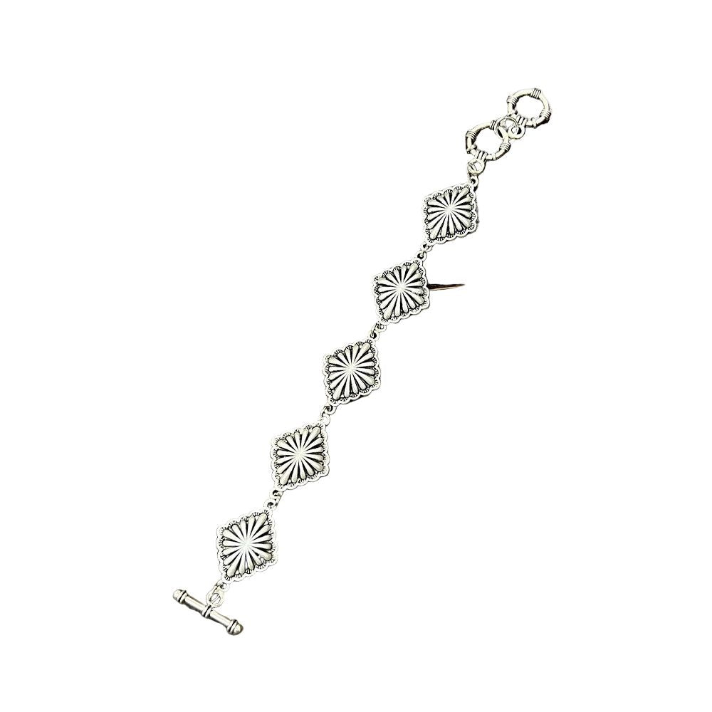 Women's Isac Brass Concho Adjustable Bracelet