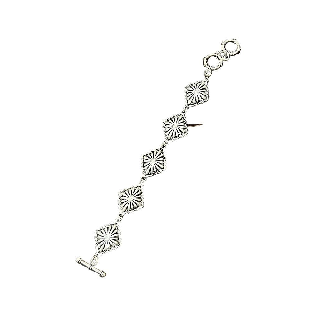 Women's Isac Brass Concho Adjustable Bracelet