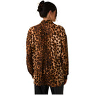 Women's Pleated Detail Oversize Animal Print Top MT20004 - Crazy House Western Wear