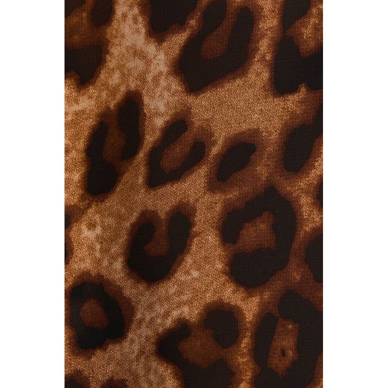 Women's Pleated Detail Oversize Animal Print Top MT20004 - Crazy House Western Wear