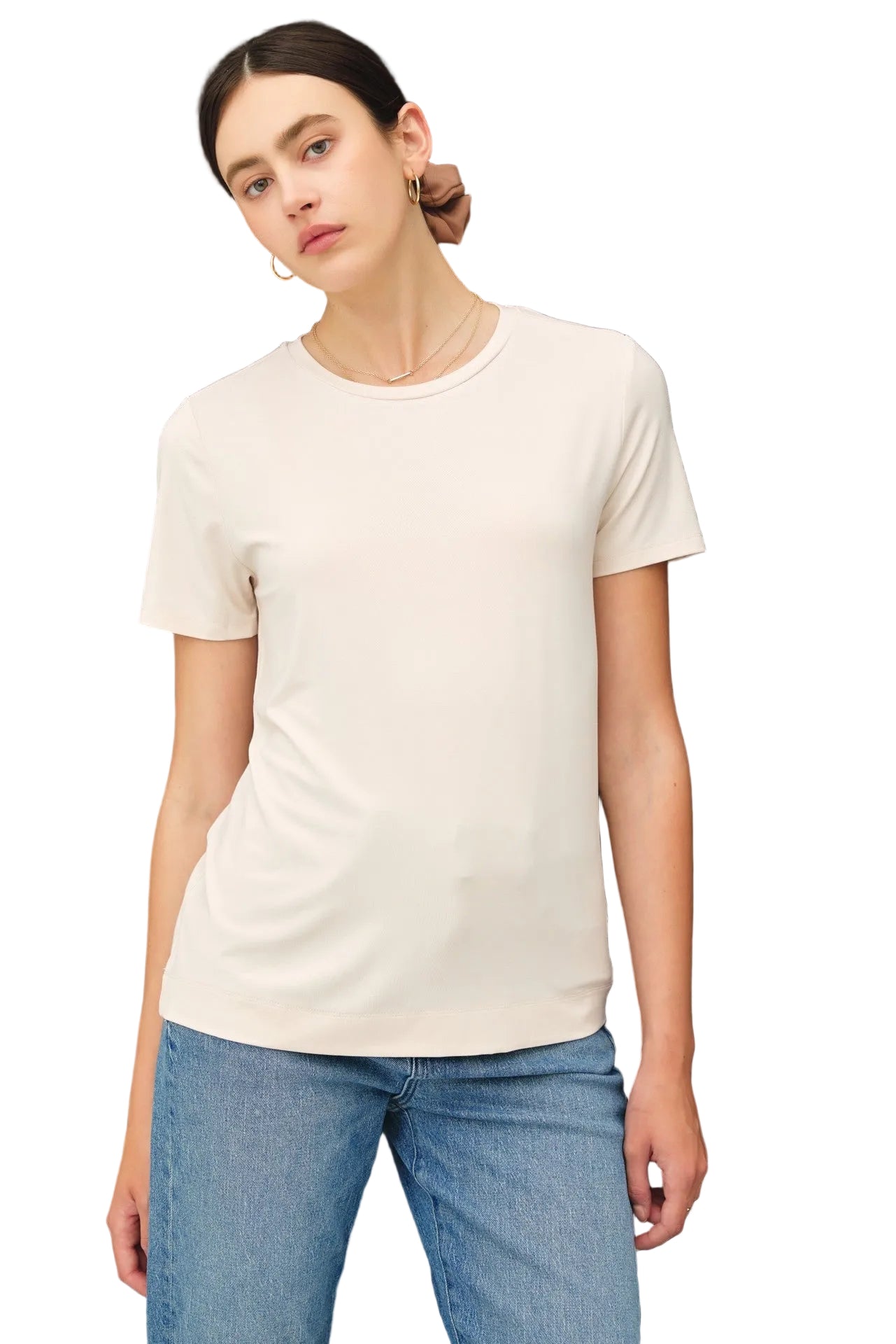 Be Cool Women's Bamboo/Modal Basic Round Neck T-shirt