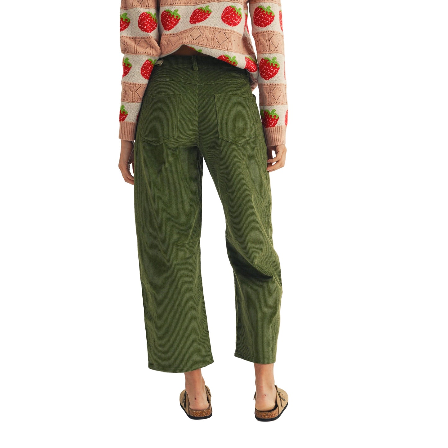 Women's Corduroy Relaxed Pocket Rope String Pants DB1020-16
