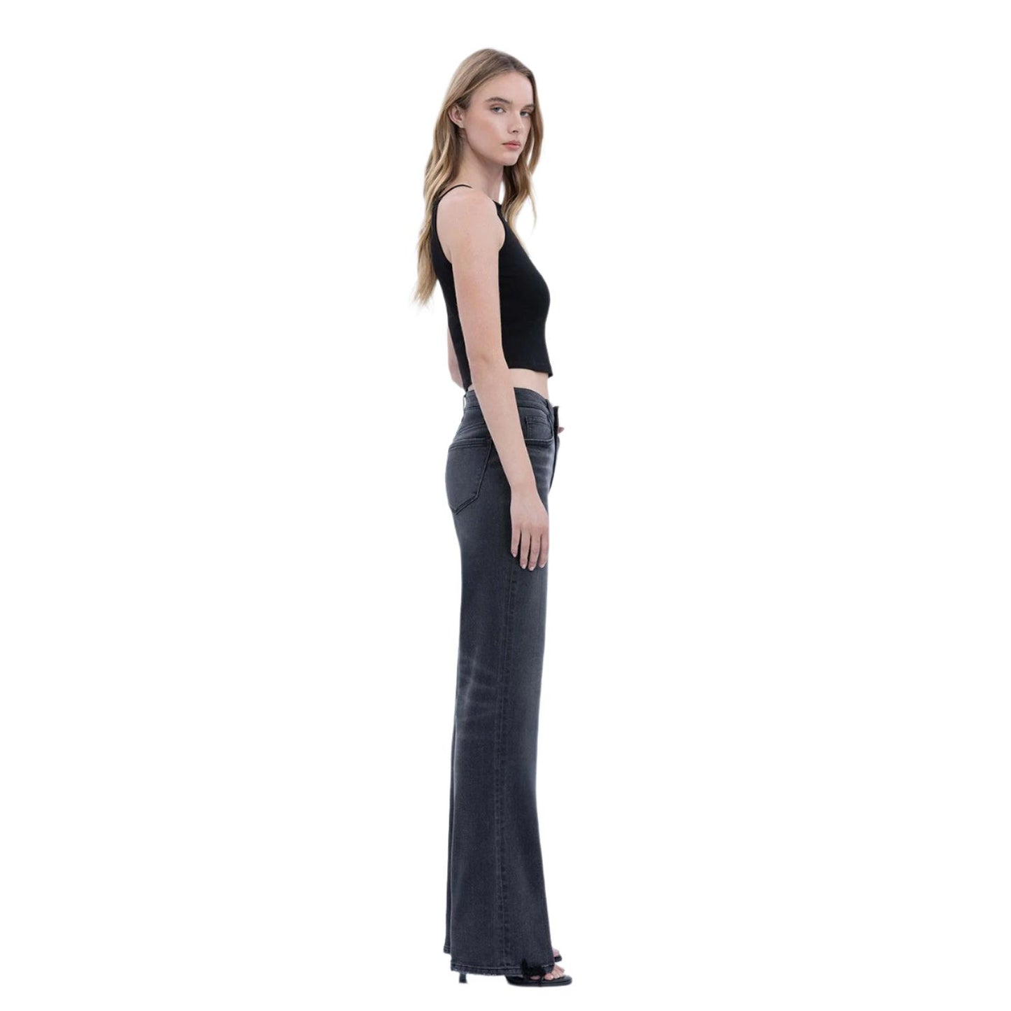 Women's Vervet High Rise Vintage Flare Jeans T6878BK