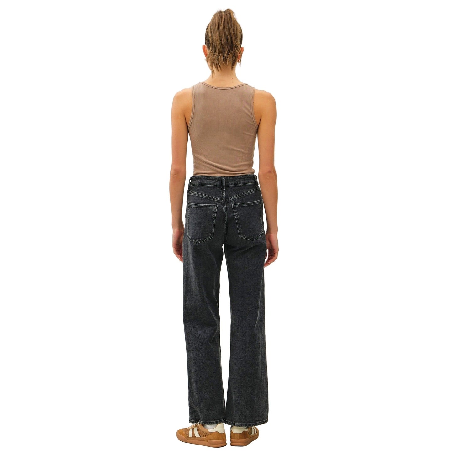 Women's Notched Neck Basic Ribbed Tank Top 19752