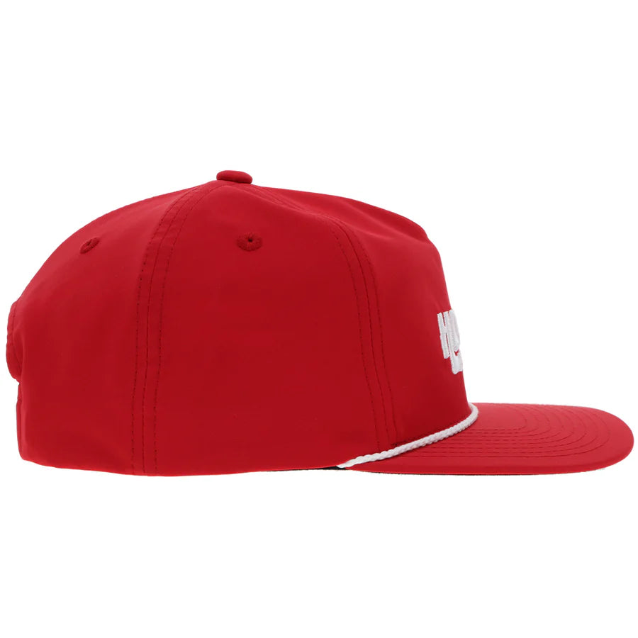 Men's Hooey "White Knuckle" Red and White Cap 2395T-RD - Crazy House Western Wear