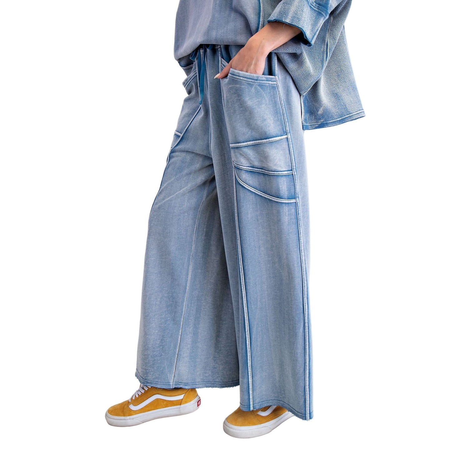 Women's Monkey Washed Terry Pants EB57026