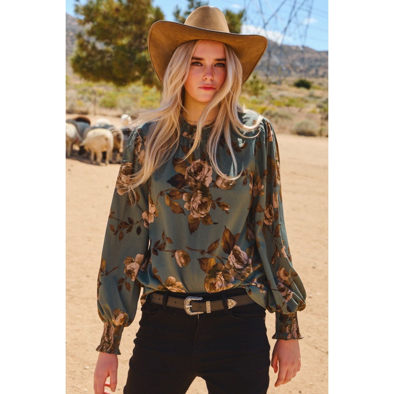 Women's Floral Printed Blouse IT18287