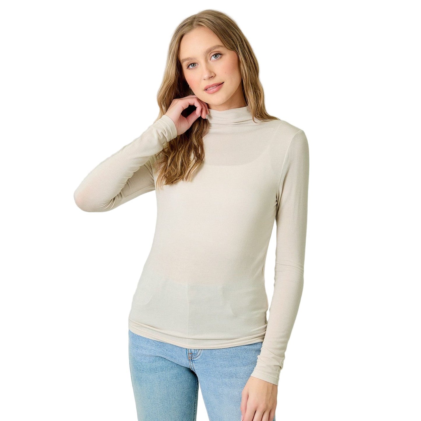 Women's Essential Mock Neck Top 61274