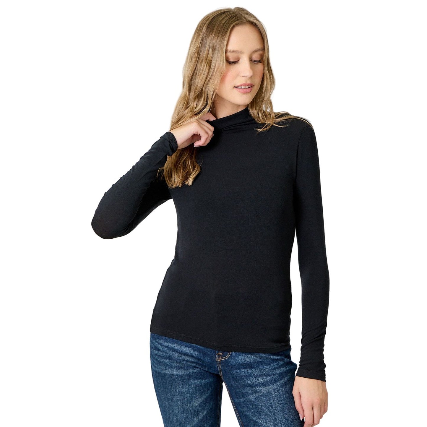 Women's Essential Mock Neck Top 61274