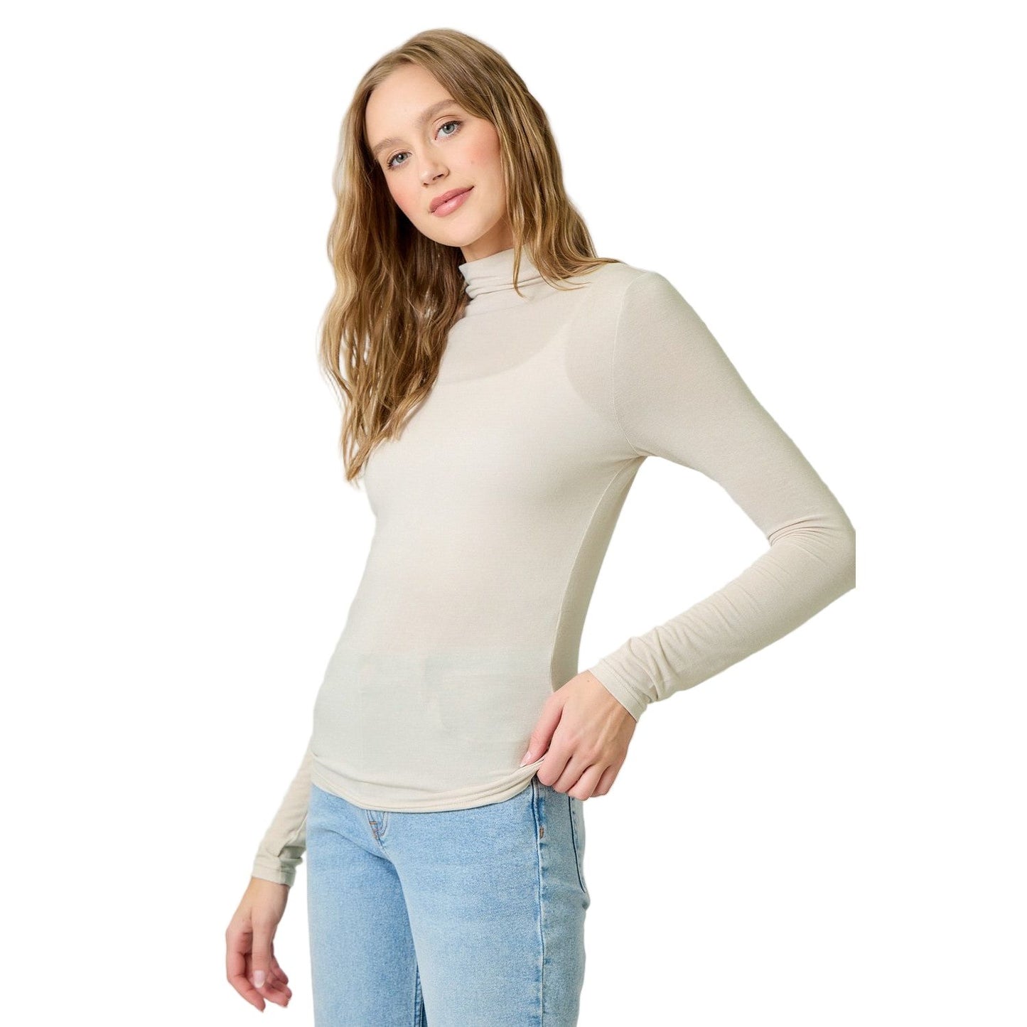 Women's Essential Mock Neck Top 61274