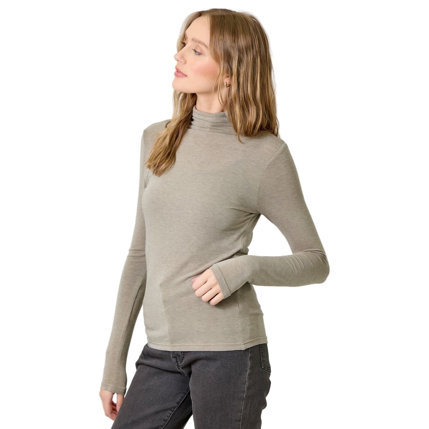 Women's Essential Mock Neck Top 61274