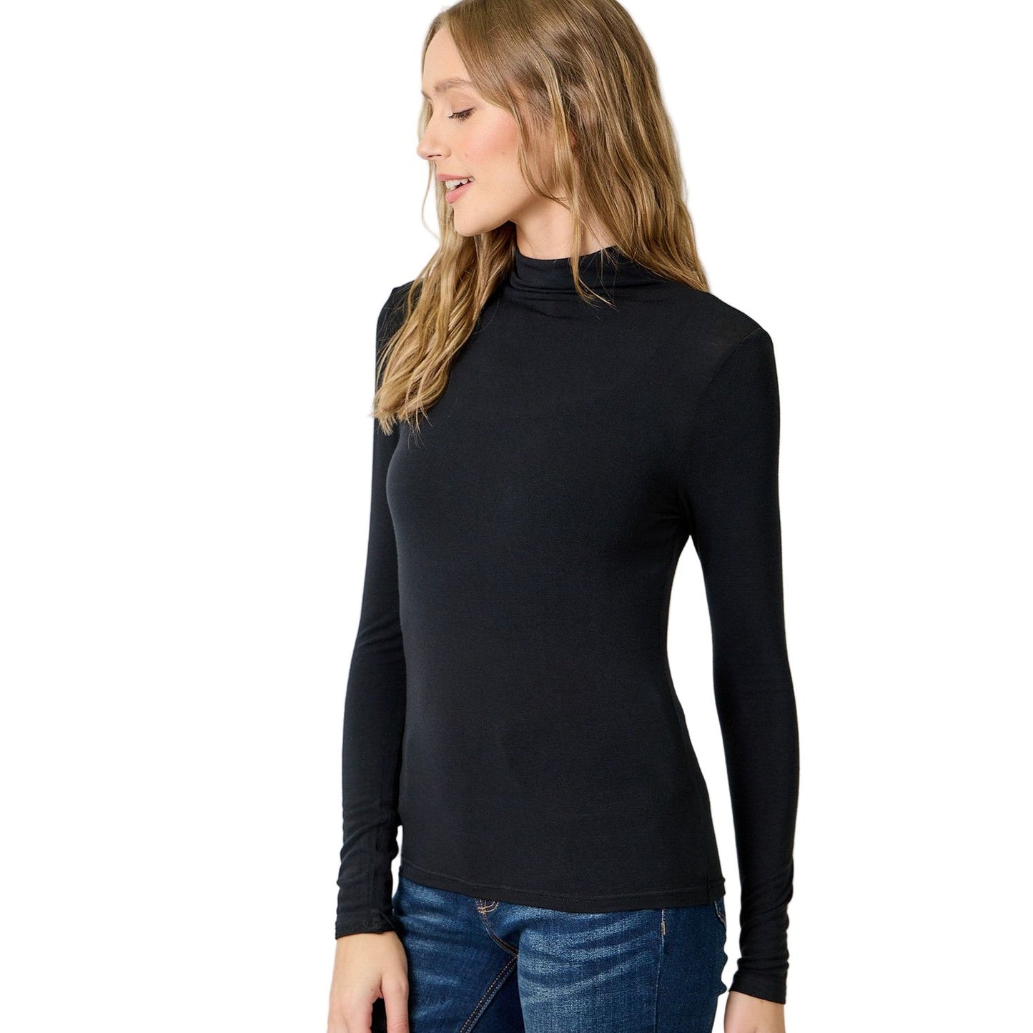 Women's Essential Mock Neck Top 61274