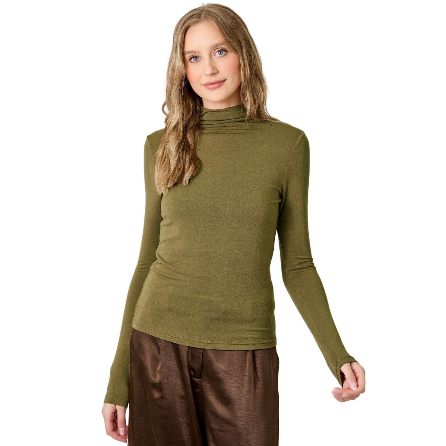 Women's Essential Mock Neck Top 61274